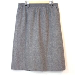 Vintage Appleseed's wool/lambs wool slip on elastic waist, lined maxi skirt. 18.